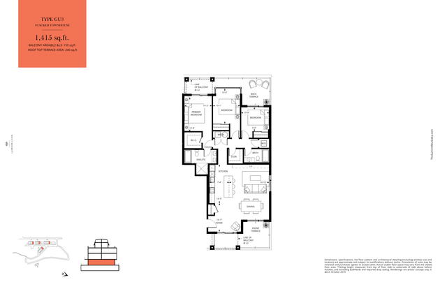 GU3 floorplan drawing