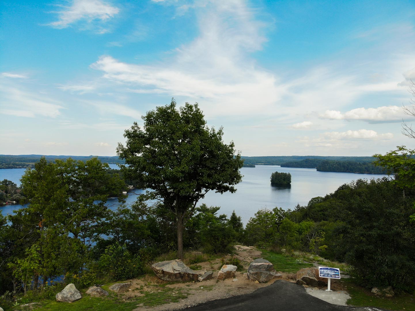View over Fairy Lake from Lions Lookout